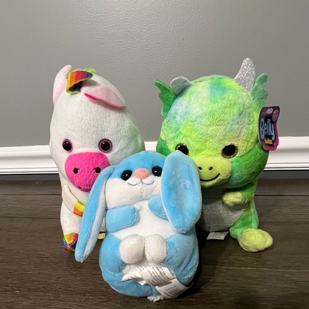 Belly Buddies Assorted Plush Stuffed Animal Toys Unicorn‎ Dragon Bunny